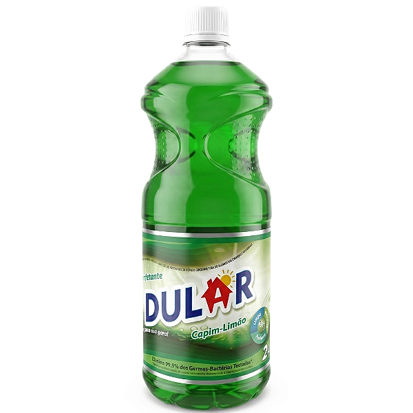 Desinfetante Dular Capim Limao 2 Litros - Embalagem 8X2 LT - Preço Unitário R$5,70