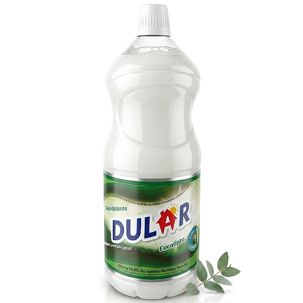 Desinfetante Dular Eucalipto 2 Litros - Embalagem 8X2 LT - Preço Unitário R$5,70