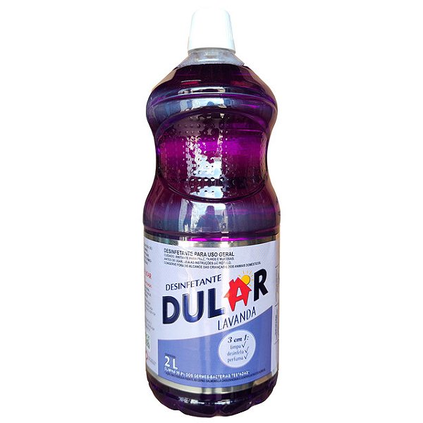 Desinfetante Dular Lavanda 2 Litros - Embalagem 8X2 LT - Preço Unitário R$5,60