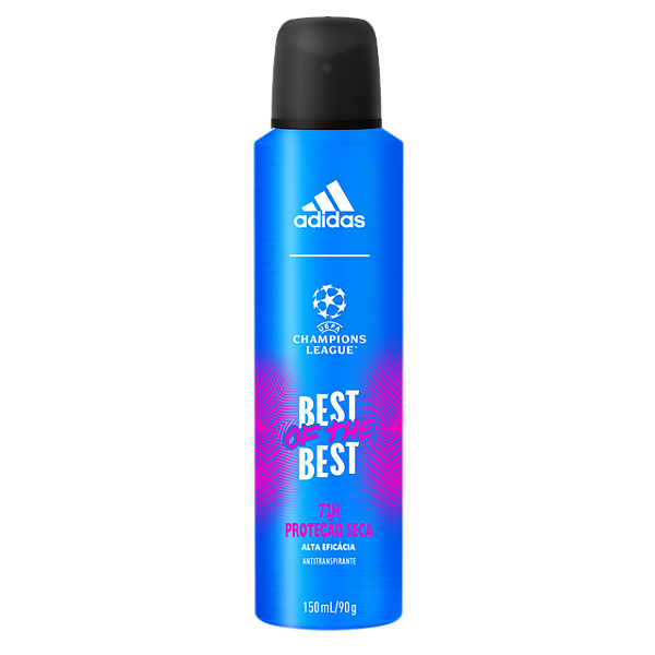 Desodorante Aerossol Adidas Masculino Uefa Champions League Best Of The Best 150Ml - Embalagem 1X150 ML