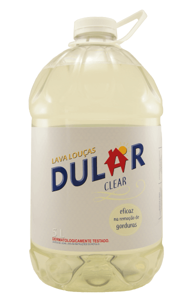 Detergente Liquido Lava Loucas Institucional Dular Clear 5 Litros - Embalagem 1X5 LT