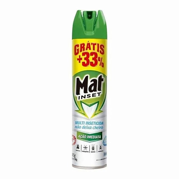 Inseticida Aerossol Mat Inset Mult Sem Cheiro Promocional 360Ml - Embalagem 12X360 ML - Preço Unitário R$12,03