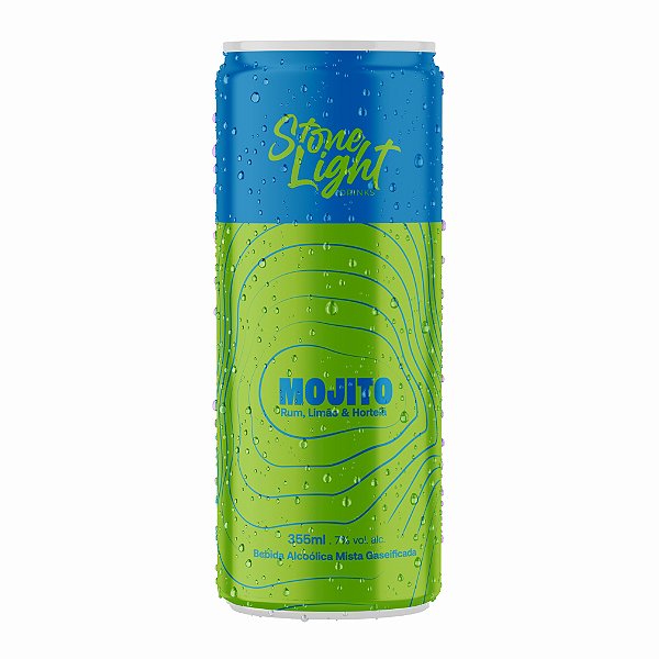 Bebida Alcoolica Mista Gaseificada Stone Light Mojito Rum Sabor Limao E Hortela Lata 355Ml - Embalagem 12X355 ML - Preço Unitário R$6,13