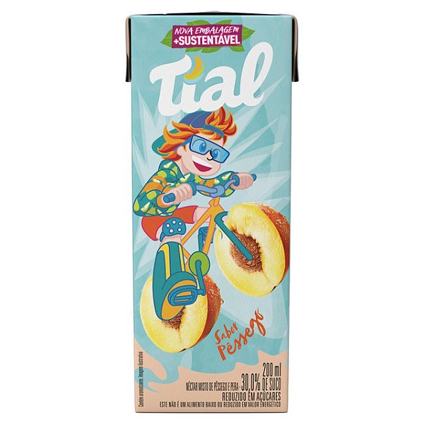 Suco Tial Kids Nectar Misto Pessego E Pera 200Ml - Embalagem 24X200 ML - Preço Unitário R$1,72