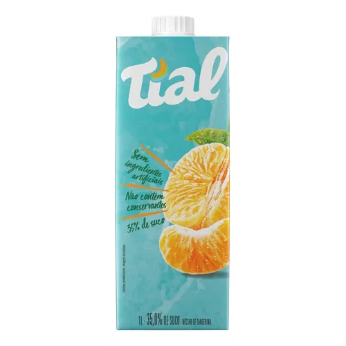 Suco Tial Nectar Tangerina 1 Litro - Embalagem 12X1 LT - Preço Unitário R$5,76