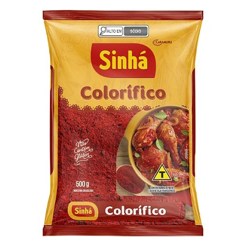 Colorau Colorifico Sinha 500Gr - Embalagem 20X500 GR - Preço Unitário R$5,10