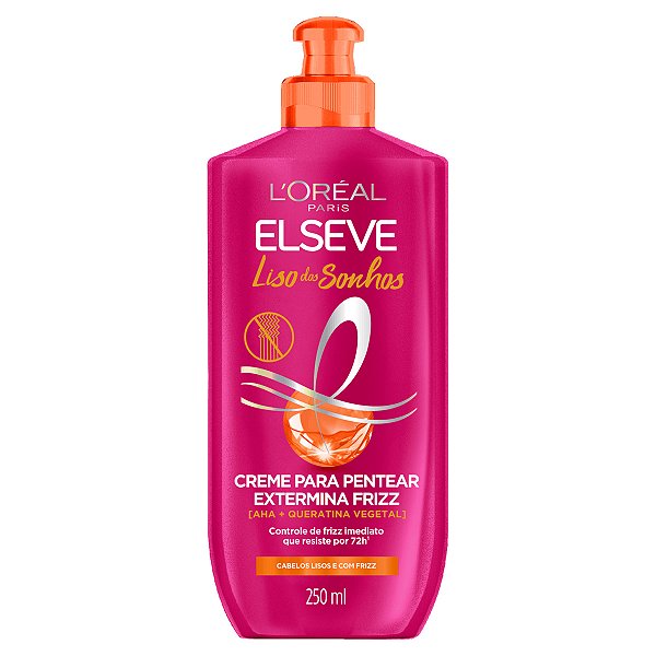 Creme De Cabelo Para Pentear Elseve Liso Dos Sonhos 250Ml - Embalagem 1X250 ML
