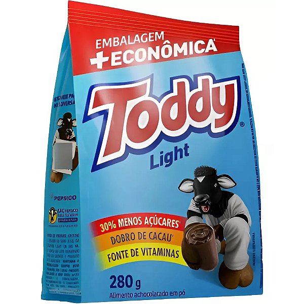 Achocolatado Em Po Toddy Light Sache 280Gr - Embalagem 24X280 GR - Preço Unitário R$10,71