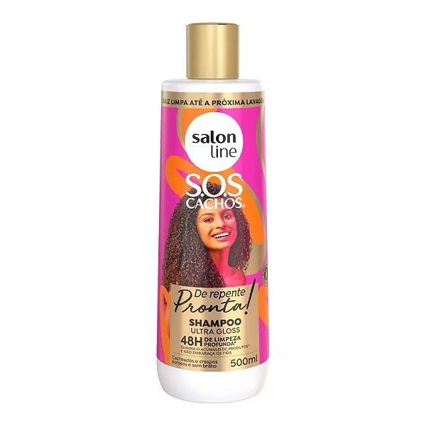 Shampoo Salon Line S.O.S Ultra Gloss De Repente Pronta 500Ml - Embalagem 1X500 ML