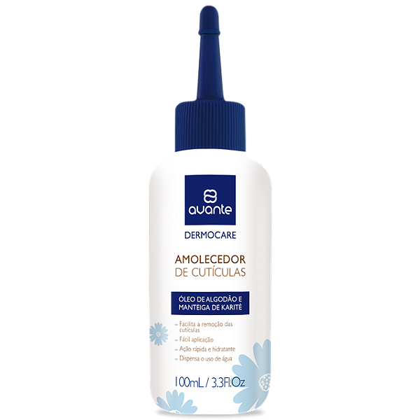 Amolecedor De Cuticulas Avante Oleo De Algodao E Manteiga De Karite 100Ml - Embalagem 12X100 ML - Preço Unitário R$5,33