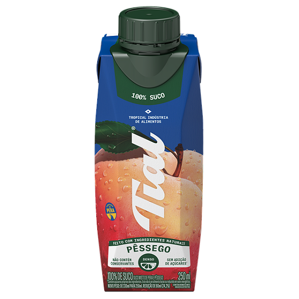 Suco Tial Misto Pessego E Pera 100% Suco Sem Adicao De Acucar 250Ml - Embalagem 12X250 ML - Preço Unitário R$3,60