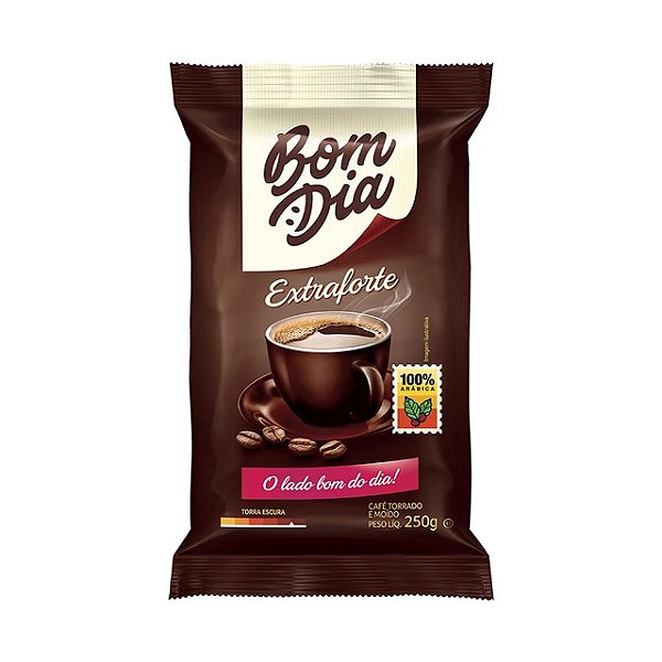 Cafe Bom Dia Extra Forte 250Gr - Embalagem 20X250 GR - Preço Unitário R$12,95