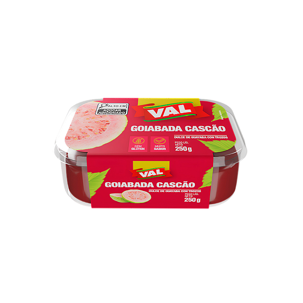 Doce De Goiabada Val Cascao Gourmet Pote 250G - Embalagem 24X250 GR - Preço Unitário R$7,22