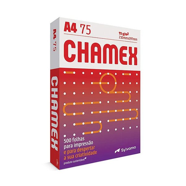 Papel A4 Chamex Pacote Com 500 Folhas - Embalagem 1X500 UN