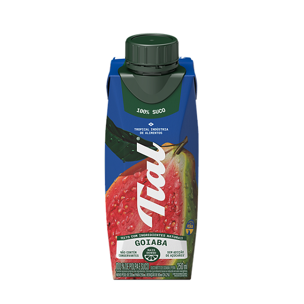 Suco Tial Misto Goiaba E Pera 100% Suco Sem Adicao De Acucar 250Ml - Embalagem 12X250 ML - Preço Unitário R$3,60