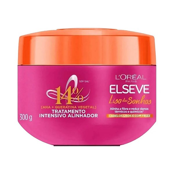 Creme De Cabelo De Tratamento Elseve Liso Dos Sonhos 300Gr - Embalagem 1X300 GR