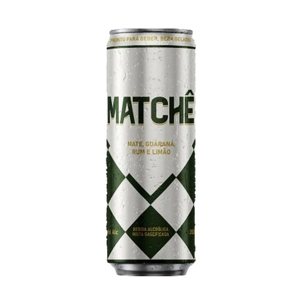 Bebida Alcoolica Mista Gaseificada Matche Sabor Mate, Guarana, Rum E Limao Lata 350ml - Embalagem 12X350 ML - Preço Unitário R$5,10