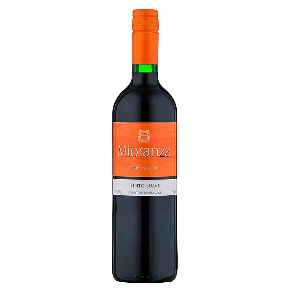 Vinho Mioranza Tinto Suave 750ml - Embalagem 12X750 ML - Preço Unitário R$14,24
