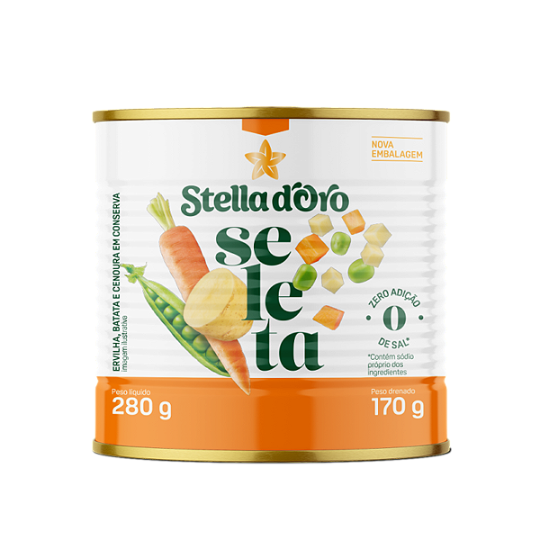 Seleta De Legumes Stella Doro Lata 170Gr - Embalagem 24X170 GR - Preço Unitário R$3,41