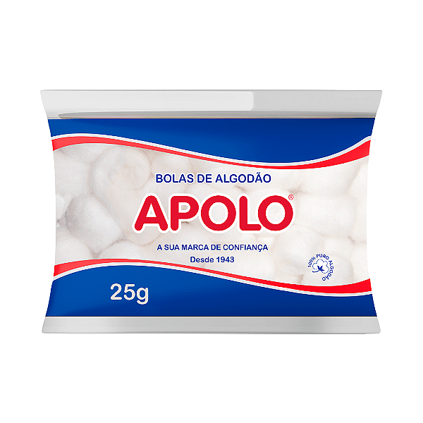 Algodao Apolo Bola 25Gr - Embalagem 20X25 GR - Preço Unitário R$1,85
