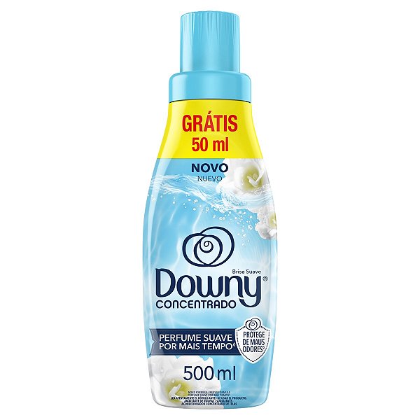 Amaciante De Roupas Concentrado Downy Brisa Suave Azul Promocional 500Ml - Embalagem 1X500 ML