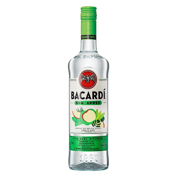 Run Bacardi Big Apple 700Ml - Embalagem 1X700 ML