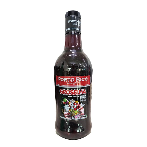 Xarope De Groselha Porto Rico 940Ml - Embalagem 6X940 ML - Preço Unitário R$8,92
