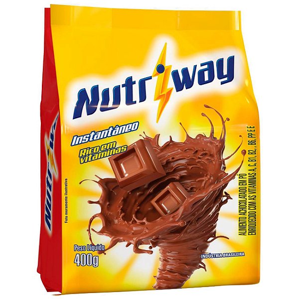 Achocolatado Em Po Instantaneo Nutriway Sache 400Gr - Embalagem 24X400 GR - Preço Unitário R$3,71