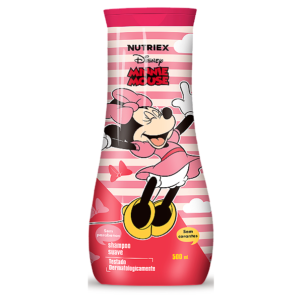 Shampoo Infantil Nutriex Minnie Mouse Suave 500Ml - Embalagem 1X500 ML