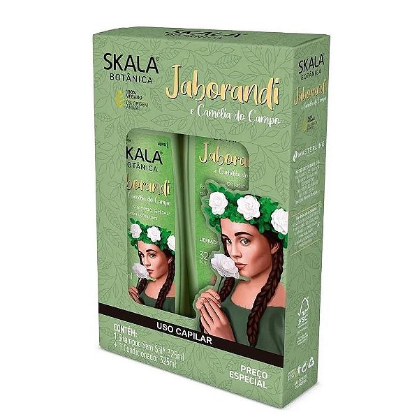 Kit Skala Shampoo 325Ml + Condicionador 325Ml Jaborandi - Embalagem 1X2 UN