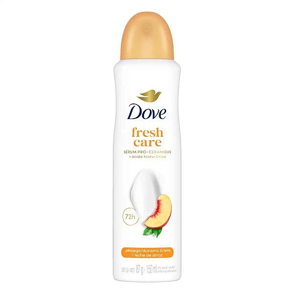 Desodorante Aerossol Dove Fresh Care Pessego E Leite De Arroz 150Ml - Embalagem 1X150 ML