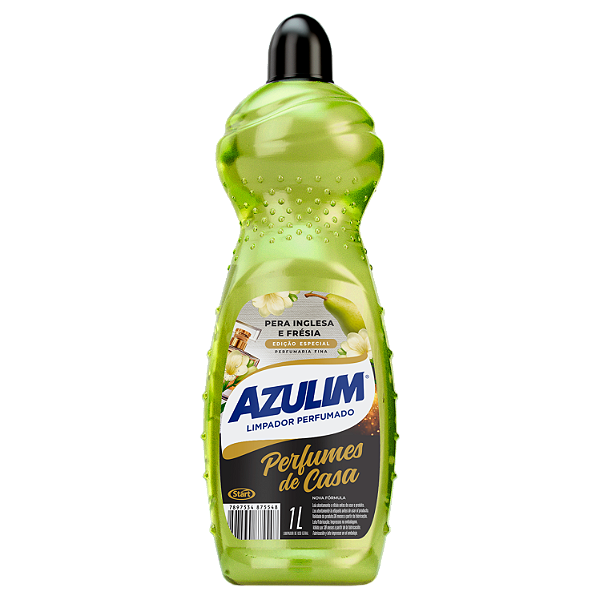 Limpador Azulim Perfumes De Casa Pera Inglesa E Fresia 1 Litro - Embalagem 12X1 L - Preço Unitário R$5,23