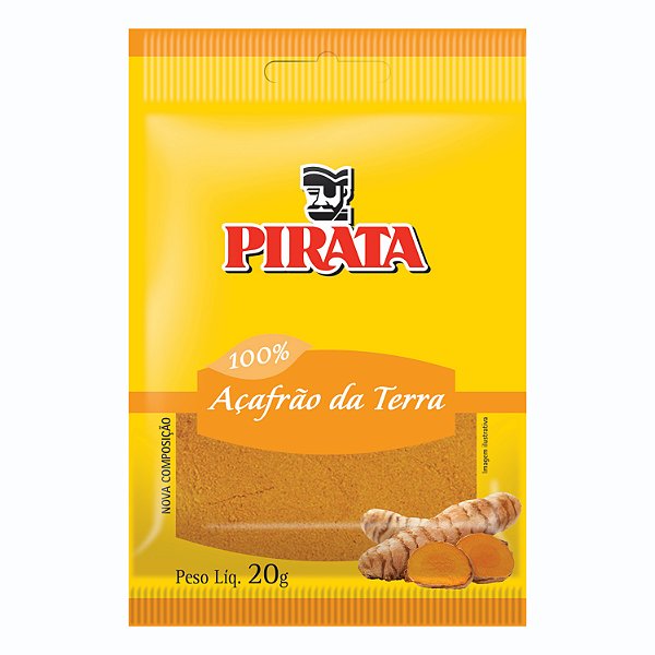Acafrao Pirata Cartela 20Gr - Embalagem 30X20 GR - Preço Unitário R$1,83