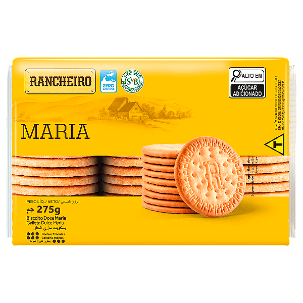Biscoito Rancheiro Maria 275Gr - Embalagem 20X275 GR - Preço Unitário R$4,70