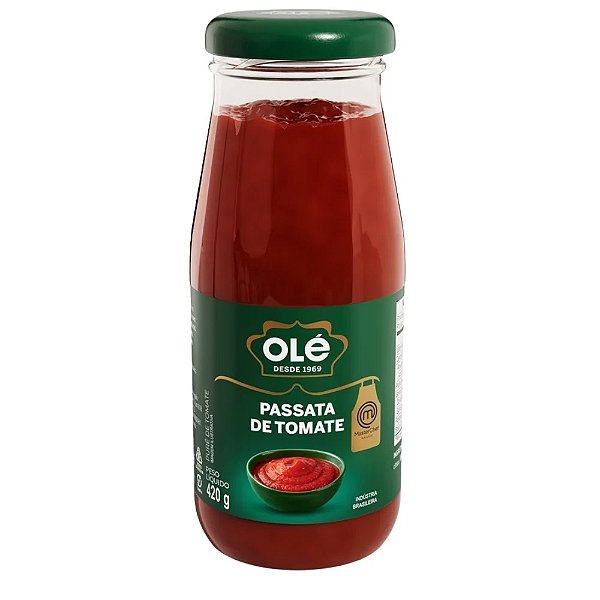 Molho De Tomate Ole Passata Vidro 420Gr - Embalagem 1X420 GR