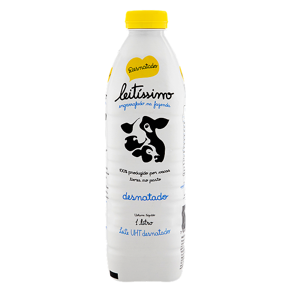 Leite Uht Leitissimo Desnatado 1 Litro - Embalagem 6X1 LT - Preço Unitário R$7,49