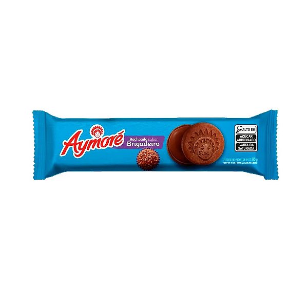 Biscoito Recheado Aymore Brigadeiro 86Gr - Embalagem 48X86 GR - Preço Unitário R$2,39