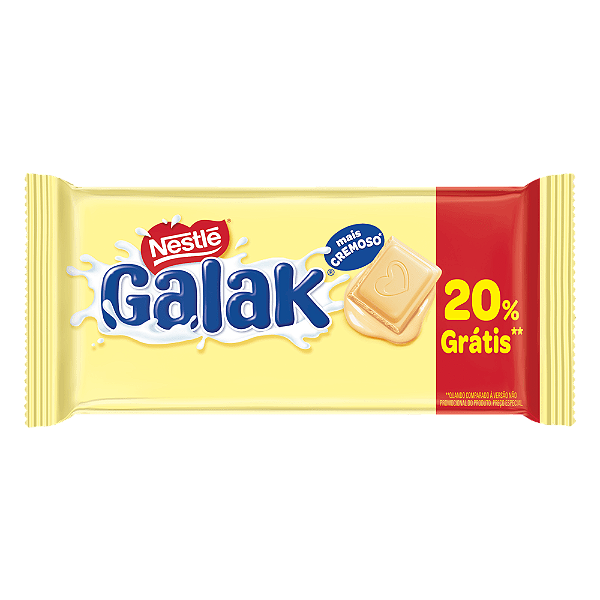 Chocolate Tablete Nestle Galak Promocional 80Gr - Embalagem 1X80 GR