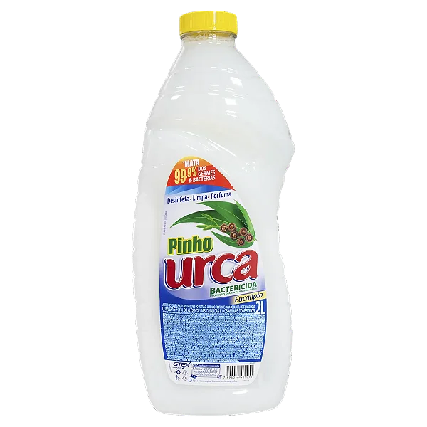 Desinfetante Urca Eucalipto Pinho 2 Litros - Embalagem 6X2 LT - Preço Unitário R$4,55