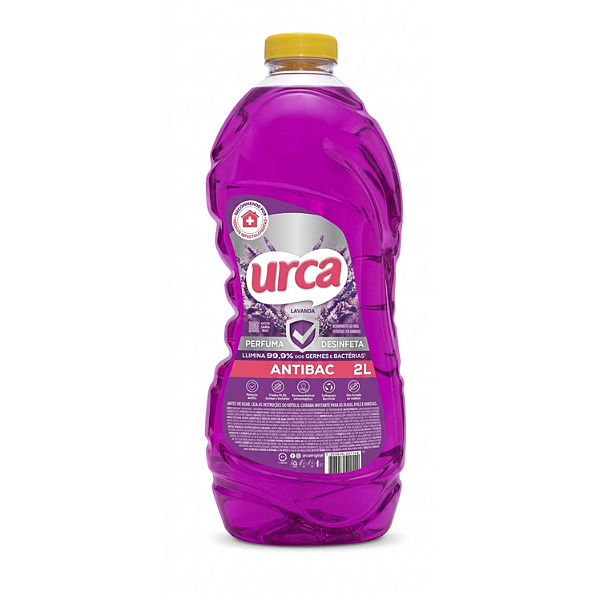 Desinfetante Urca Lavanda 2 Litros - Embalagem 6X2 LT - Preço Unitário R$4,55