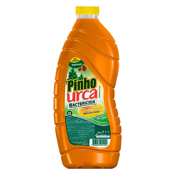 Desinfetante Urca Pinho Tradicional 2 Litros - Embalagem 6X2 LT - Preço Unitário R$4,55