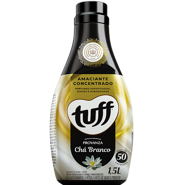 Amaciante De Roupas Concentrado Tuff Perfumes Inspirados Por Provanza Cha Branco 1,5 Litros - Embalagem 1X1,5 LT