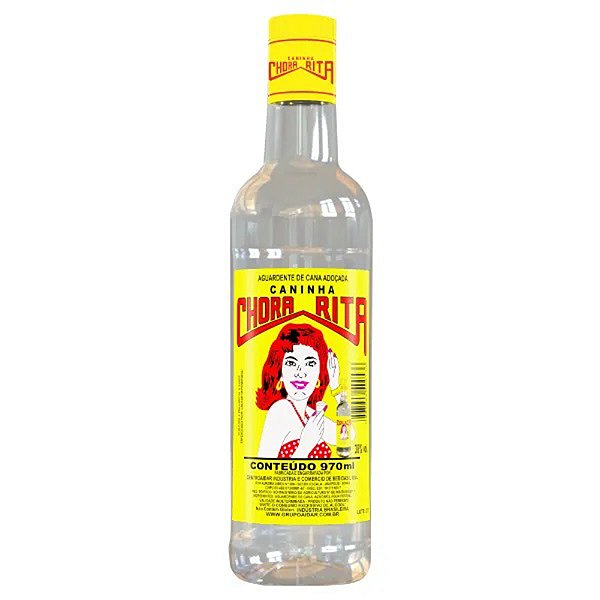 Cachaca Caninha Chora Rita 970Ml - Embalagem 12X970 ML - Preço Unitário R$8,06