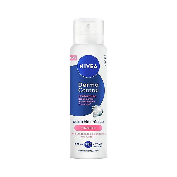 Desodorante Aerossol Nivea Feminino Derma Control Uniformiza 150Ml - Embalagem 1X150 ML