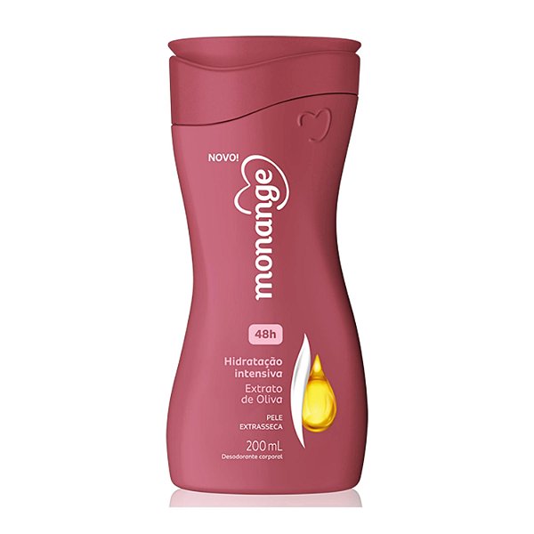 Locao Hidratante Monange Extrato De Oliva Pele Extrasseca 200Ml - Embalagem 1X200 ML