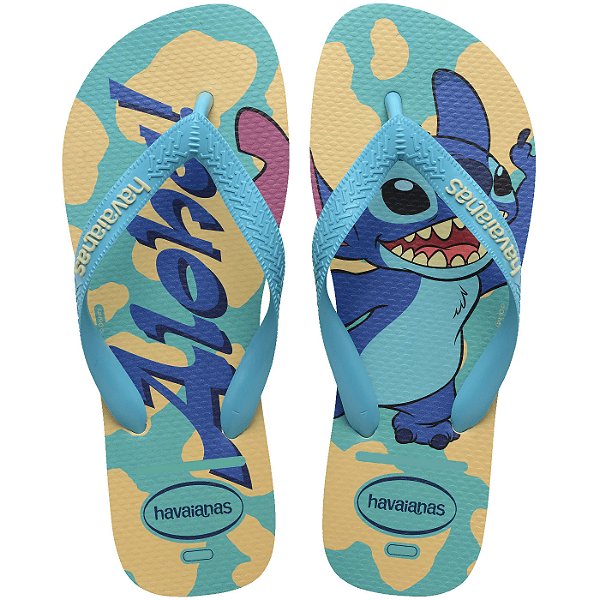 Sandalia Chinelo Havaianas Top Disney Classic Buttercream Aloha 35/36 - Embalagem 1X1 PAR