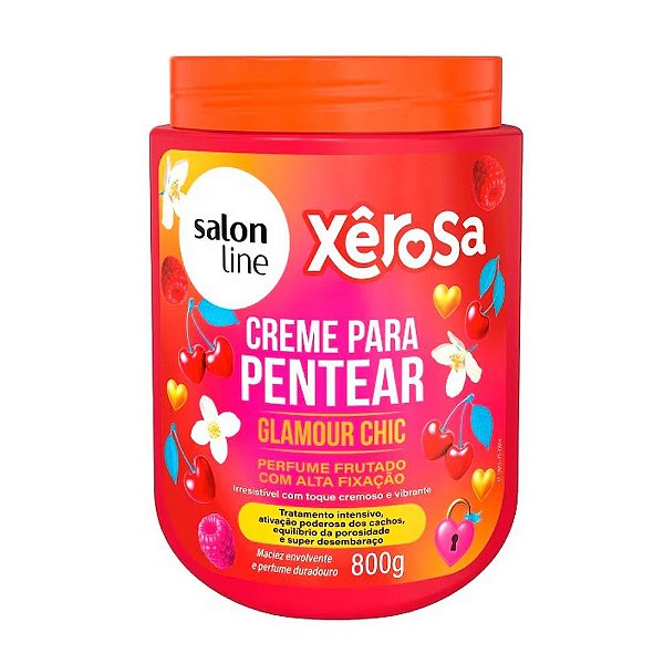 Creme De Cabelo Para Pentear Salon Line Xerosa Glamour Chic 800Gr - Embalagem 1X800 GR