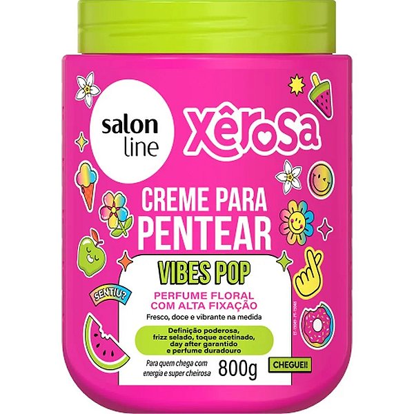 Creme De Cabelo Para Pentear Salon Line Xerosa Vibes Pop 800Gr - Embalagem 1X800 GR