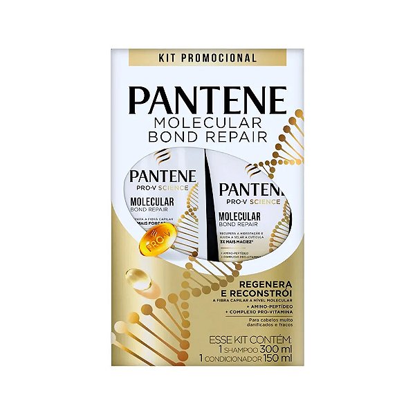 Kit Pantene Pro-V Shampoo 300Ml + Condicionador 150Ml Bond Repair - Embalagem 1X2 UN