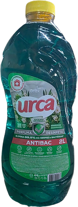Desinfetante Urca Eucalipdo Fresh Verde 2 Litros - Embalagem 6X2 L - Preço Unitário R$4,82